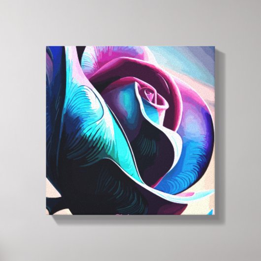 Toile Majesté de minuit : La beauté noire des Roses noir (Recto)