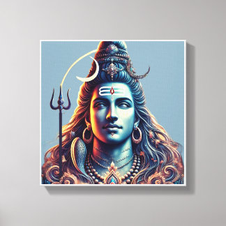 Toile Majesté divine : Seigneur Shiva dans la splendeur