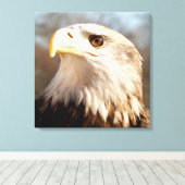 Toile Majestic American Bald Eagle Closeuse (Insitu (Plancher de Bois))