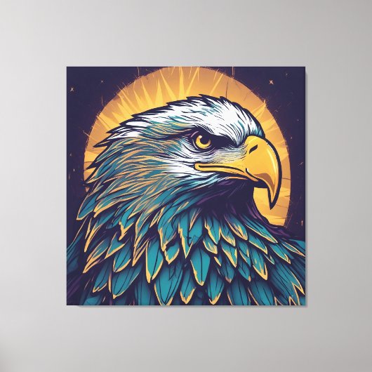 Toile Majestic Bald Eagle (Recto)