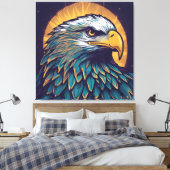 Toile Majestic Bald Eagle (Insitu(Chambre))