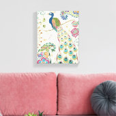 Toile Majestic Blue Peacock (Insitu(Salon))