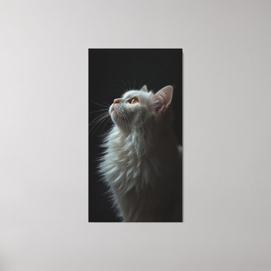 Toile Majestic Cat Portrait Strength & Royal Confidence (Recto)