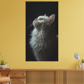 Toile Majestic Cat Portrait Strength & Royal Confidence (Insitu(Salon))