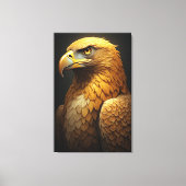 Toile Majestic Golden Eagle Portrait  (Recto)