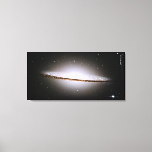 Toile Majestic Sombrero Galaxy Hubble Telescope 2004 (Recto)
