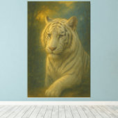 Toile Majestic White Tiger – Fine Art (Insitu (Plancher de Bois))