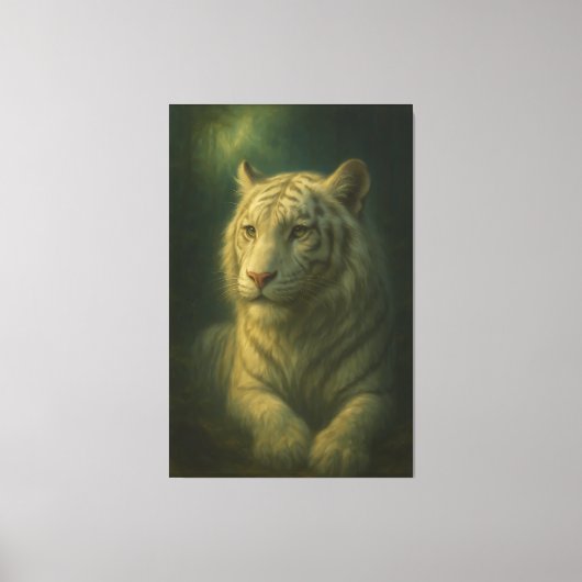Toile Majestic White Tiger – Fine Art (Recto)