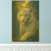 Toile Majestic White Tiger – Fine Art (Insitu (Plancher de Bois))