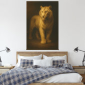 Toile Majestic White Tiger – Fine Art Canvas (Insitu(Chambre))