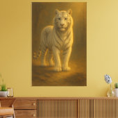 Toile Majestic White Tiger – Fine Art Portrait (Insitu(Salon))