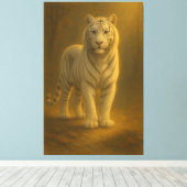 Toile Majestic White Tiger – Fine Art Portrait (Insitu (Plancher de Bois))