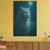 Toile Majestic White Tiger – Fine Art Portrait (Insitu(Salon))