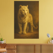 Toile Majestic White Tiger – Fine Art Premium Canvas (Insitu(Salon))