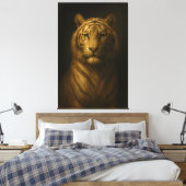 Toile Majestic White Tiger – Fine Art Premium Canvas (Insitu(Chambre))