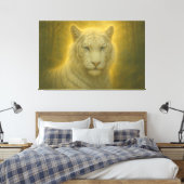 Toile Majestic White Tiger – Fine Art Print (Insitu(Chambre))