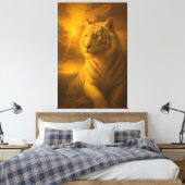 Toile Majestic White Tiger – Fine Art Print (Insitu(Chambre))