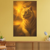 Toile Majestic White Tiger – Fine Art Print (Insitu(Salon))