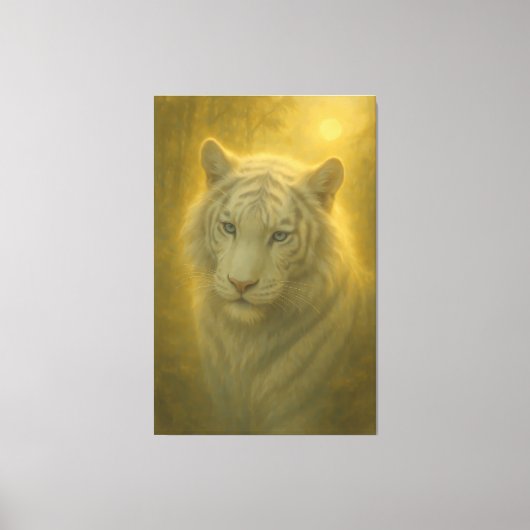 Toile Majestic White Tiger – Fine Art Print (Recto)