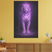 Toile Majestic White Tiger of Purple Lightning (Insitu(Salon))