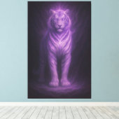 Toile Majestic White Tiger of Purple Lightning (Insitu (Plancher de Bois))