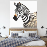 Majestic Zebra Portrait Réaliste Faune Art