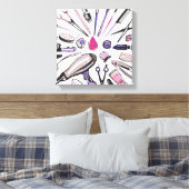 Toile Makeup circle design (Insitu(Chambre))