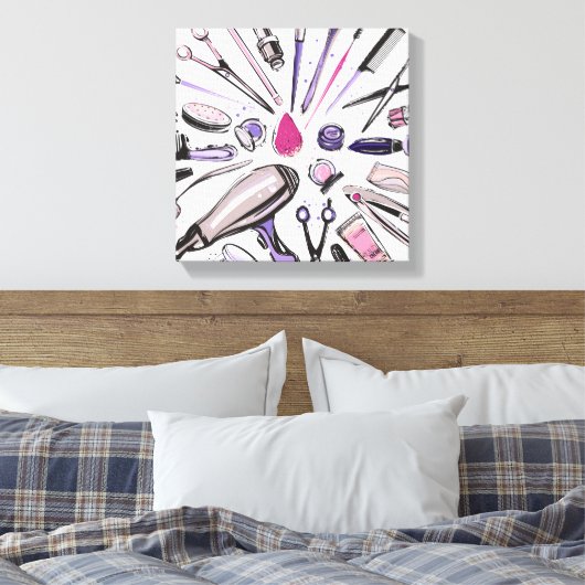 Toile Makeup circle design (Insitu(Chambre))