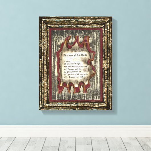 Toile Maladies de l'âme (Insitu (Plancher de Bois))