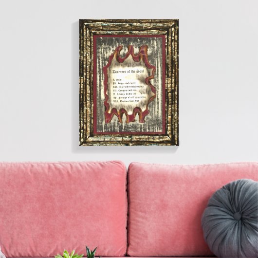 Toile Maladies de l'âme (Insitu(Salon))