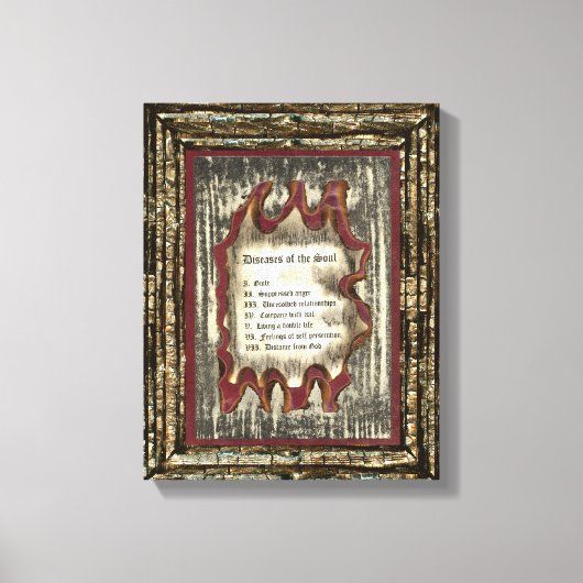 Toile Maladies de l'âme (Recto)