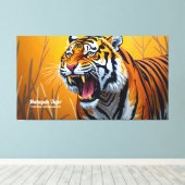 Toile Malayan Tiger, The Soul of the Malaysia Rainforest (Insitu (Plancher de Bois))