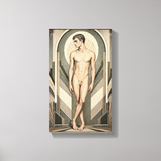 Toile Male Study Art Deco (Recto)