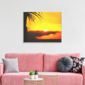Toile Malecon Sunset 2441 Art Canvas Print (Insitu(Salon))