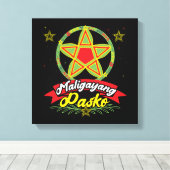 Toile Maligayang Pasko Philippines Noël Philippines (Insitu (Plancher de Bois))