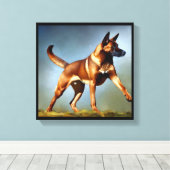 Toile Malinois Shepherd Dog (Insitu (Plancher de Bois))
