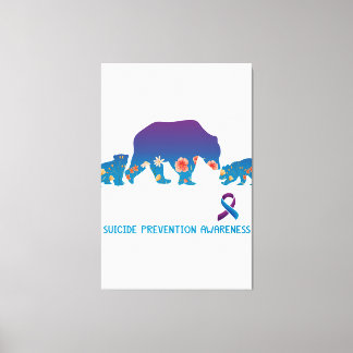 Toile Mama Ours Prévention Suicide L'ours T-Shir