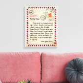 Toile Maman Cadeaux | Lettre À Ma Mère Amour Du Fils (Insitu(Salon))