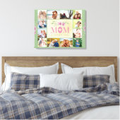 Toile Maman cite Le Coeur de la Famille Vert 12 Photo (Insitu(Chambre))