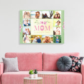 Toile Maman cite Le Coeur de la Famille Vert 12 Photo (Insitu(Salon))