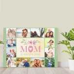 Toile Maman cite Le Coeur de la Famille Vert 12 Photo<br><div class="desc">Toile photo enveloppée Imprimer pour maman avec une belle citation et des fleurs aquarelles sur un arrière - plan vert et crème antique. Le modèle photo est configuré pour vous permettre d'ajouter 12 de vos photos préférées qui sont affichées comme une bordure autour du devis maman. Le texte dit "MOM...</div>