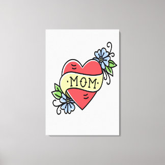 Toile Maman Coeur d'amour