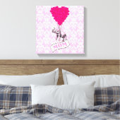 Toile Maman, éléphant et ballons (Insitu(Chambre))