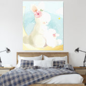 Toile Maman Et Bébé Lapin | Cadeau pour enfants (Insitu(Chambre))