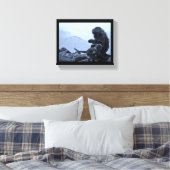 Toile Maman et bébé singe (Insitu(Chambre))