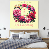 Toile "Maman Merci pour tout." (Insitu(Chambre))