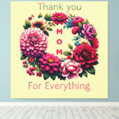 Toile "Maman Merci pour tout." (Insitu (Plancher de Bois))