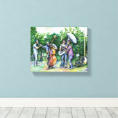 Toile Maman ne m'avertit jamais sur les joueurs tuba (Insitu (Plancher de Bois))