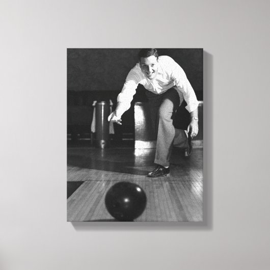 Toile Man Bowling (Recto)