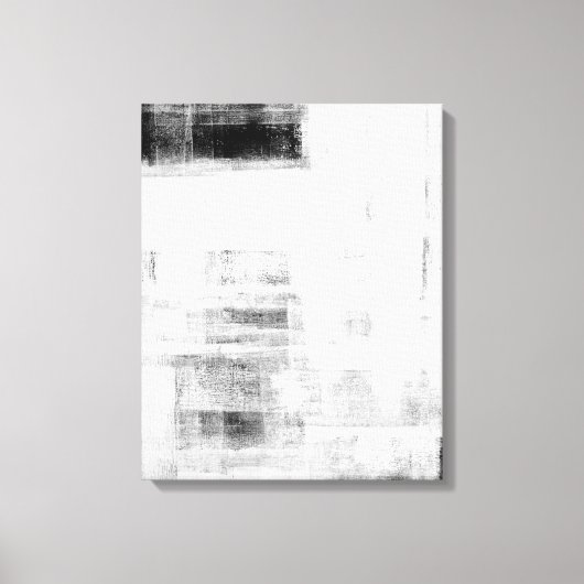 Toile 'Man Cave Worthy' Art Abstrait noir et blanc (Recto)